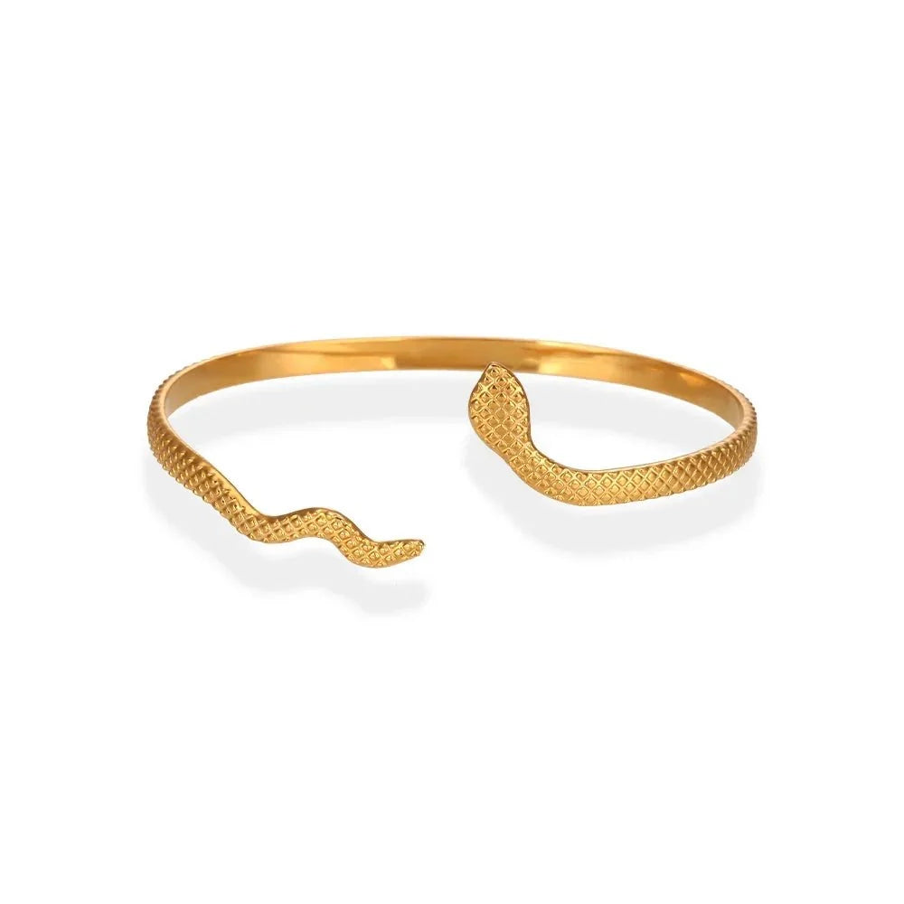 18k Adjustable Snake Bracelet
