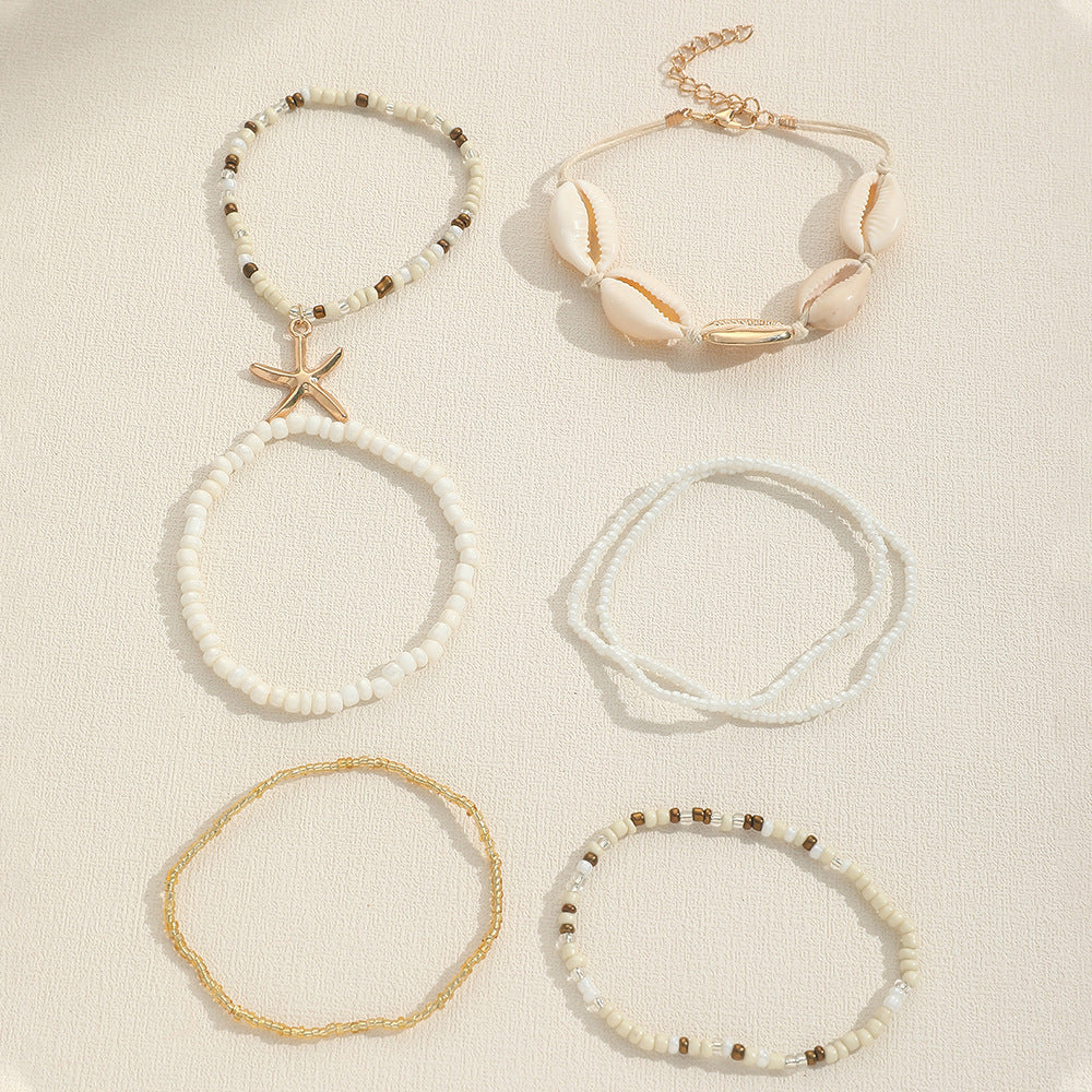 7pc Boho Beach Bracelet Stack