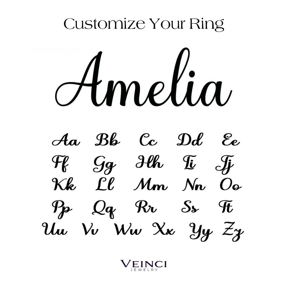 Adjustable Personalized Name(s) Wrap Ring