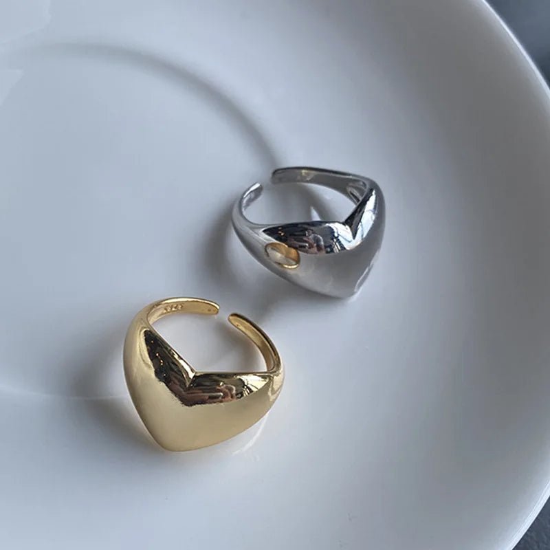 Bold Statement Heart Rings