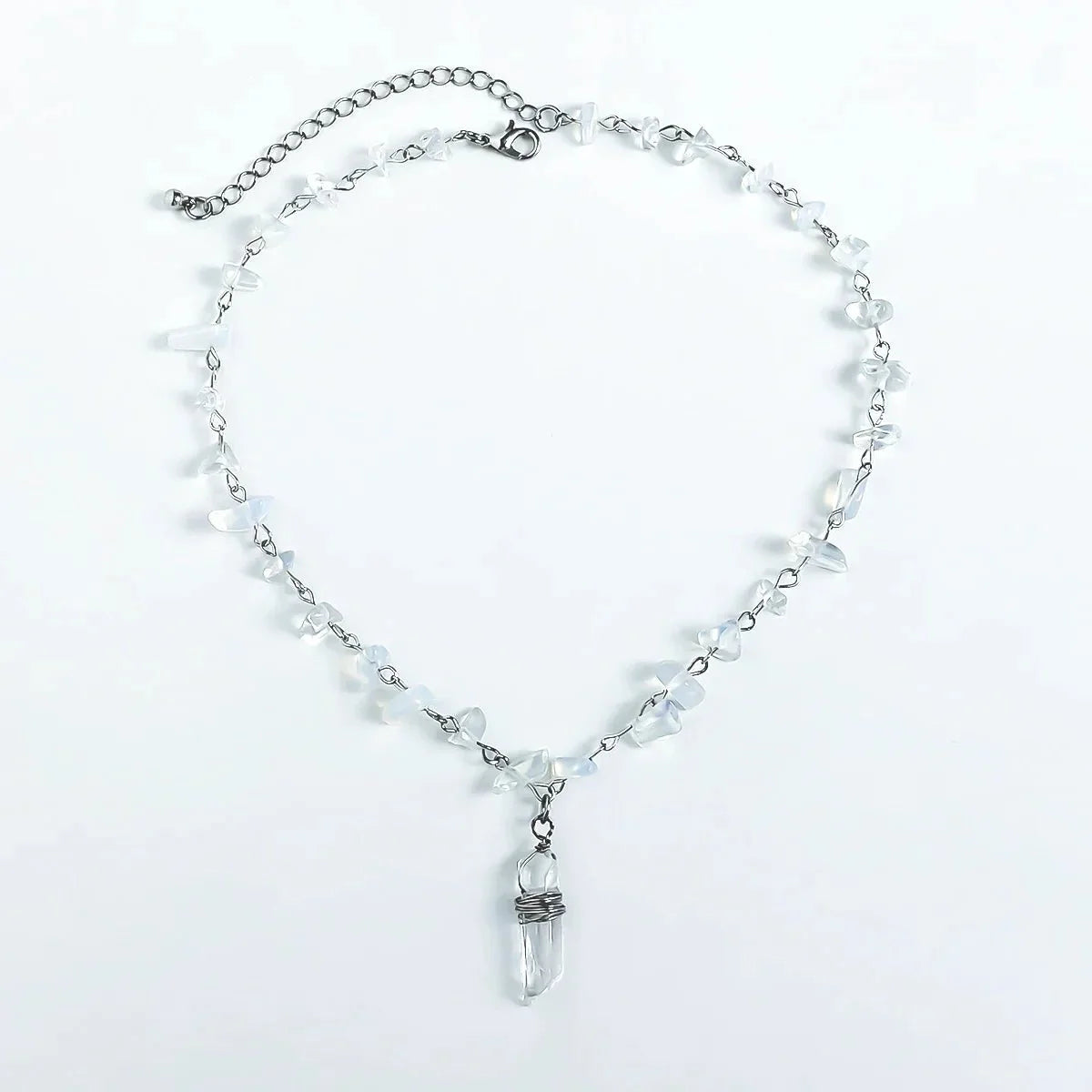 Ice Crystal Stone Choker Necklace