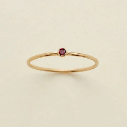 Dainty Birthstone Ring
