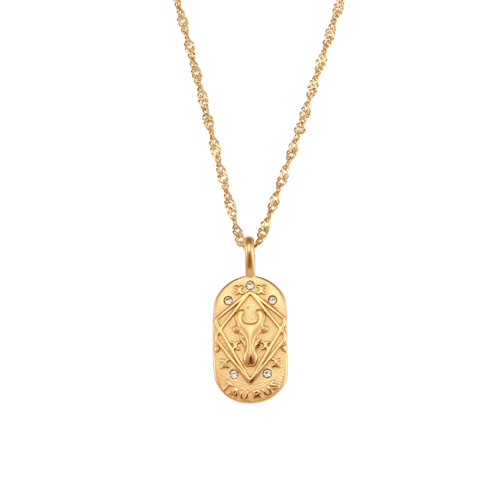 Dainty Zodiac Tarot Inspired Necklace