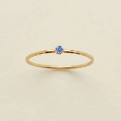 Dainty Birthstone Ring