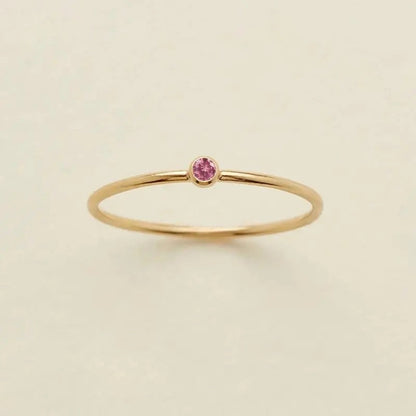 Dainty Birthstone Ring