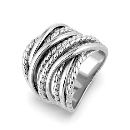 Intertwined Wrap Around Woven Ring