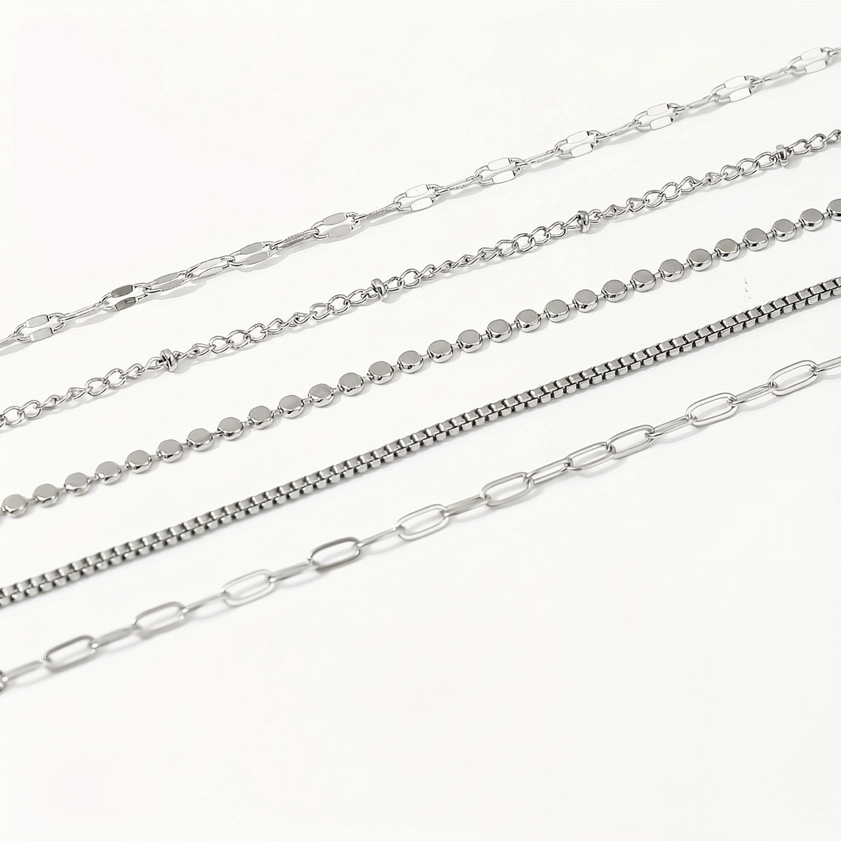 5pc Dainty Bracelets Stack