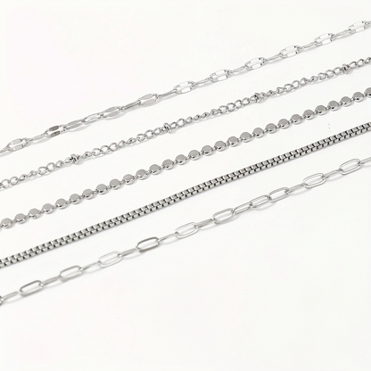 5pc Dainty Bracelets Stack
