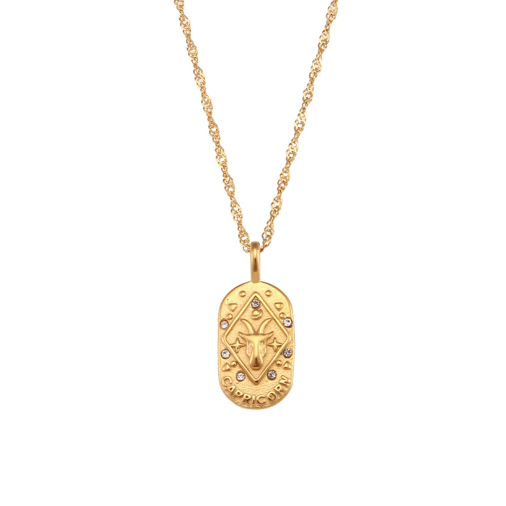 Dainty Zodiac Tarot Inspired Necklace