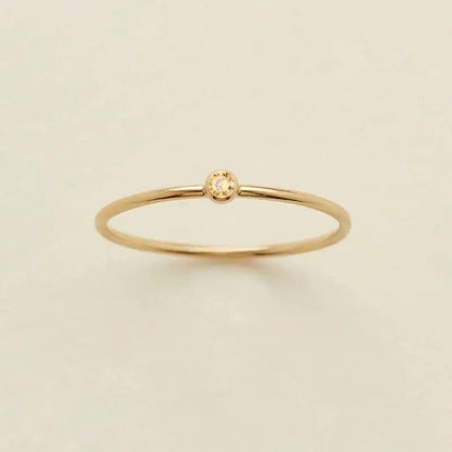 Dainty Birthstone Ring