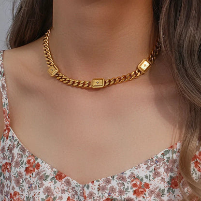 18k Cuban North Star Tarot Necklace and Earring