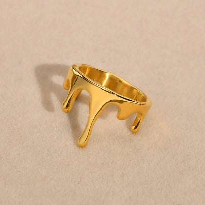 18k Minimal Melting Ring