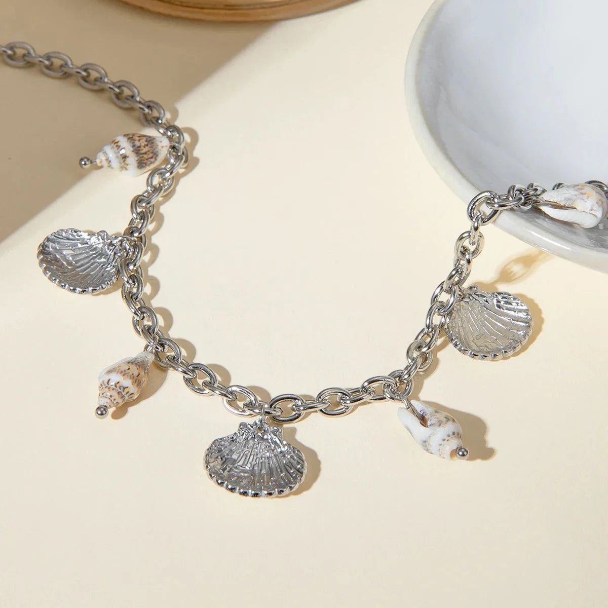 18k Summer Beach Sea Shell Necklace