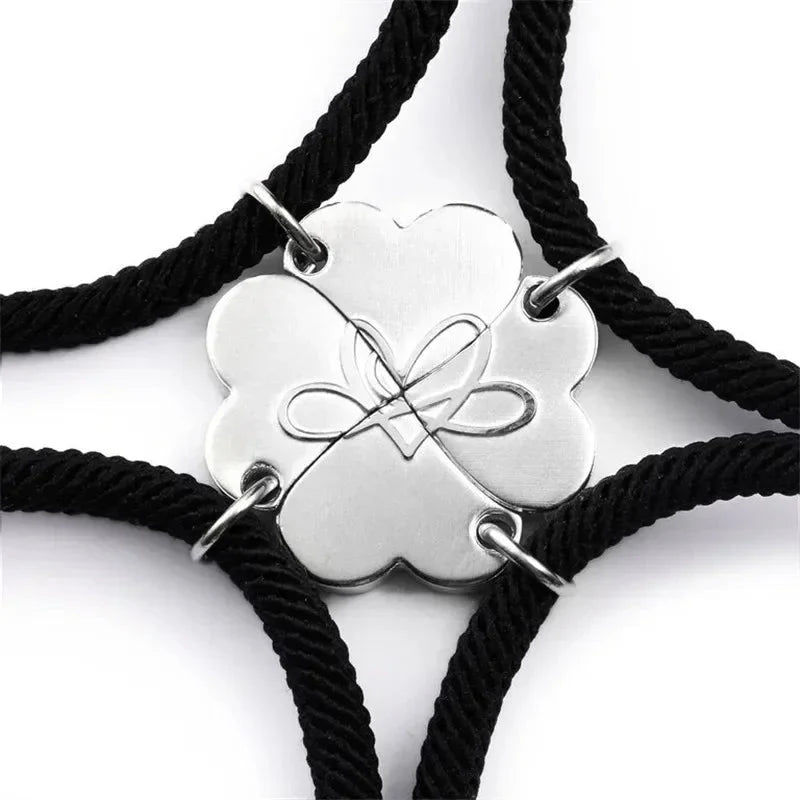 4pc Magnetic Heart Rope Bracelets