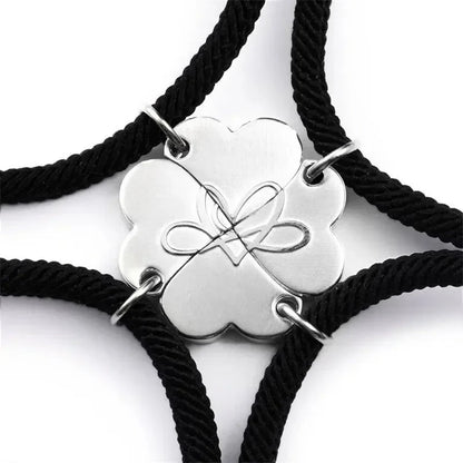 4pc Magnetic Heart Rope Bracelets