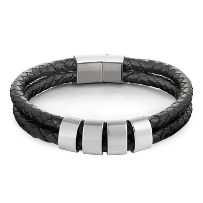 Minimal Personalized Name(s) Leather Bracelet