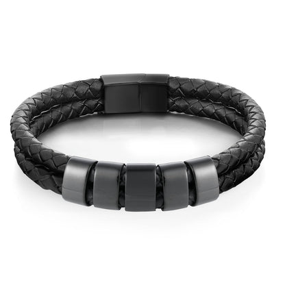 Minimal Personalized Name(s) Leather Bracelet