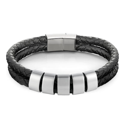 Minimal Personalized Name(s) Leather Bracelet