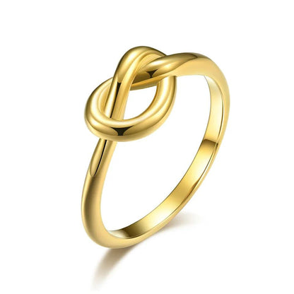 Dainty Heart Knot Bond Ring