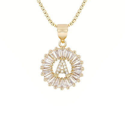Circle Initial Necklace
