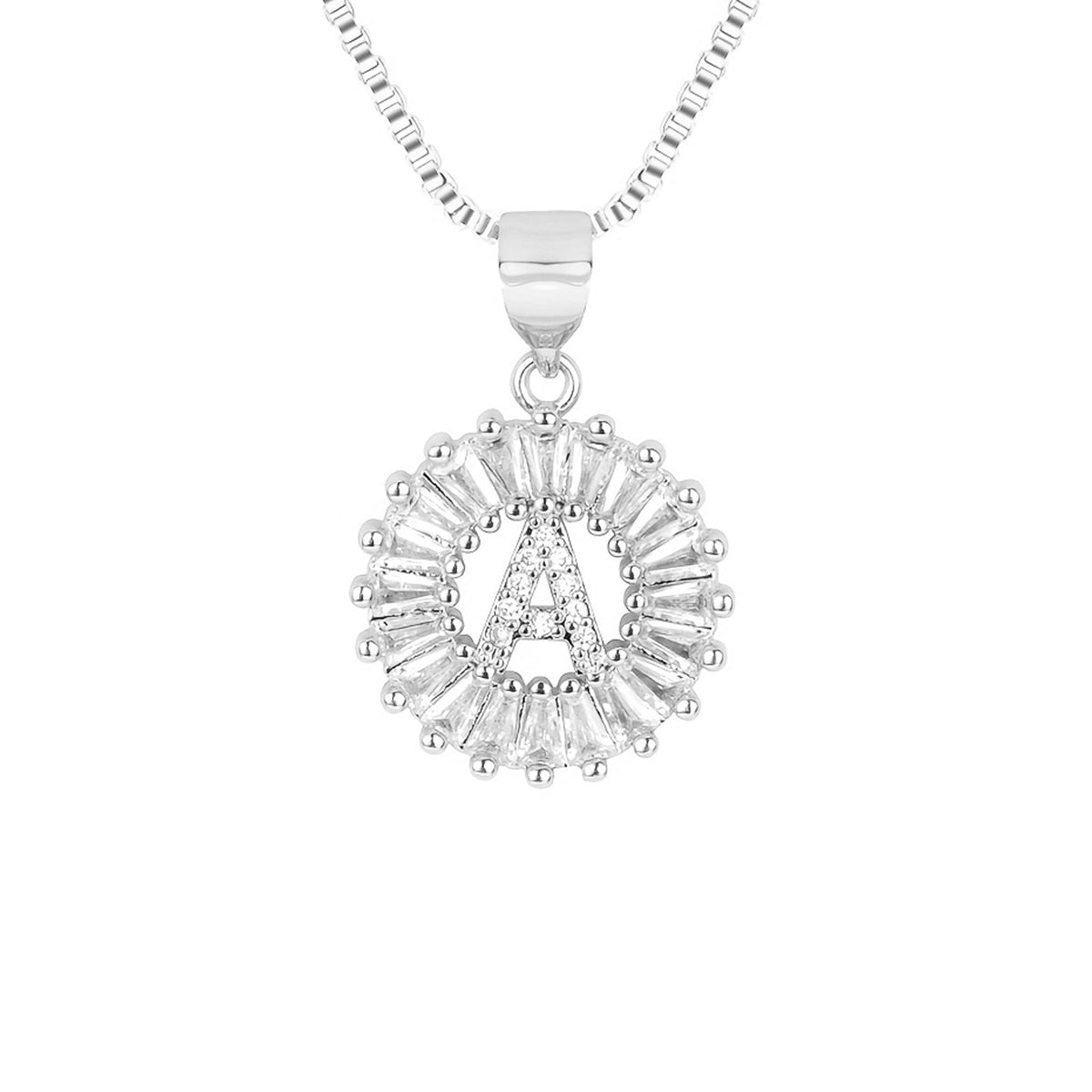 Circle Initial Necklace
