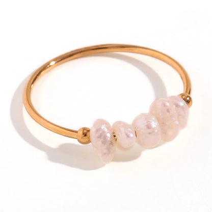Dainty Pearl Beaded Ring