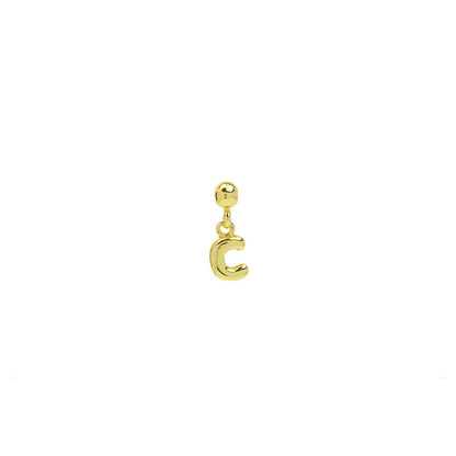 Dainty Satellite Bubble Letter Name Necklace