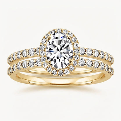 Classy Double Band Pave Ring