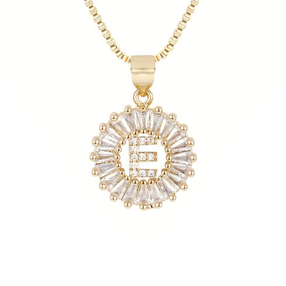 Circle Initial Necklace