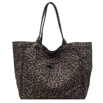 Large Leopard Print Tote Bag