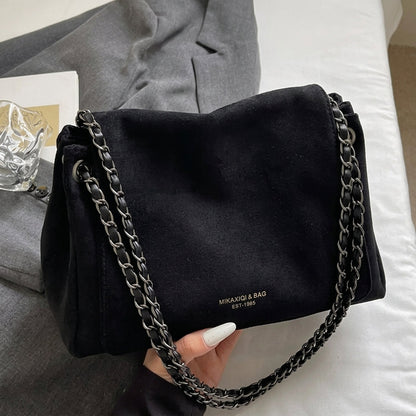 Suede Inspired Hand Bag