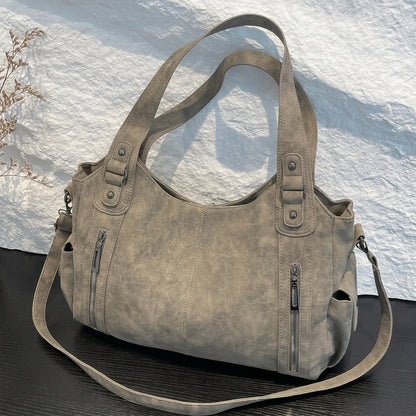 Y2K Inspired Leather Tote Bag