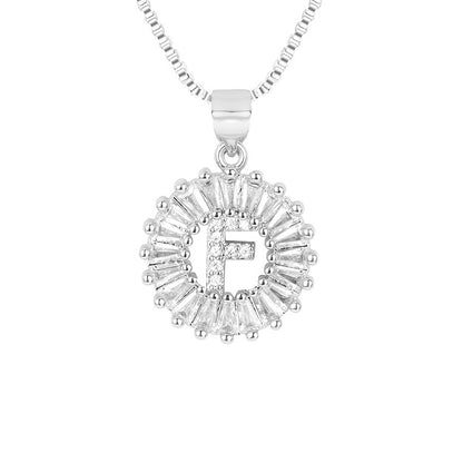 Circle Initial Necklace