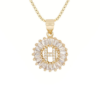 Circle Initial Necklace