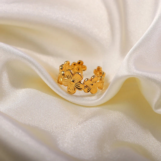 Dainty Floral Wrap Ring