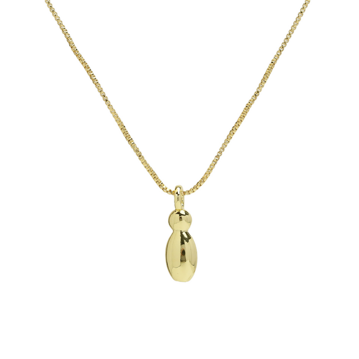 Chunky Feminine Letter Initial Necklace