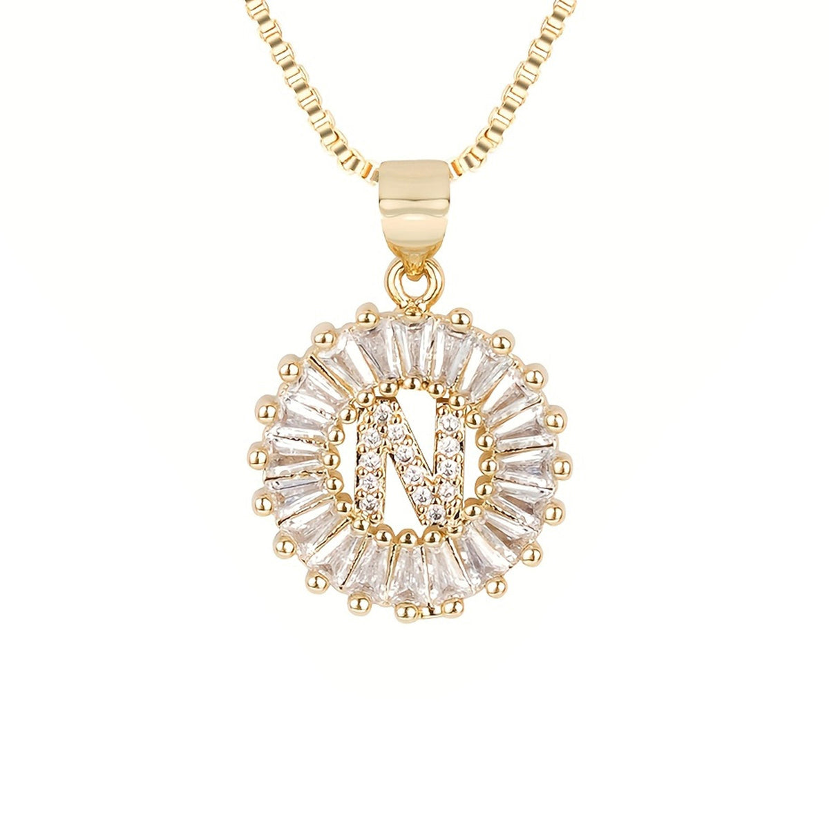 Circle Initial Necklace