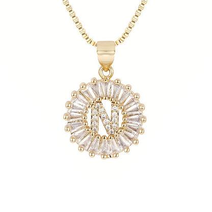 Circle Initial Necklace