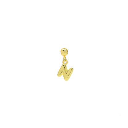 Dainty Satellite Bubble Letter Name Necklace