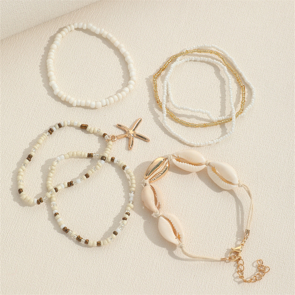 7pc Boho Beach Bracelet Stack
