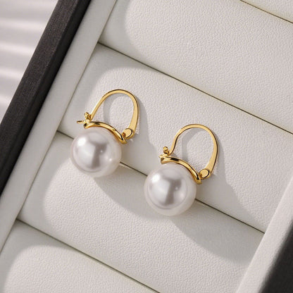 Elegant Pearl Drop Earrings