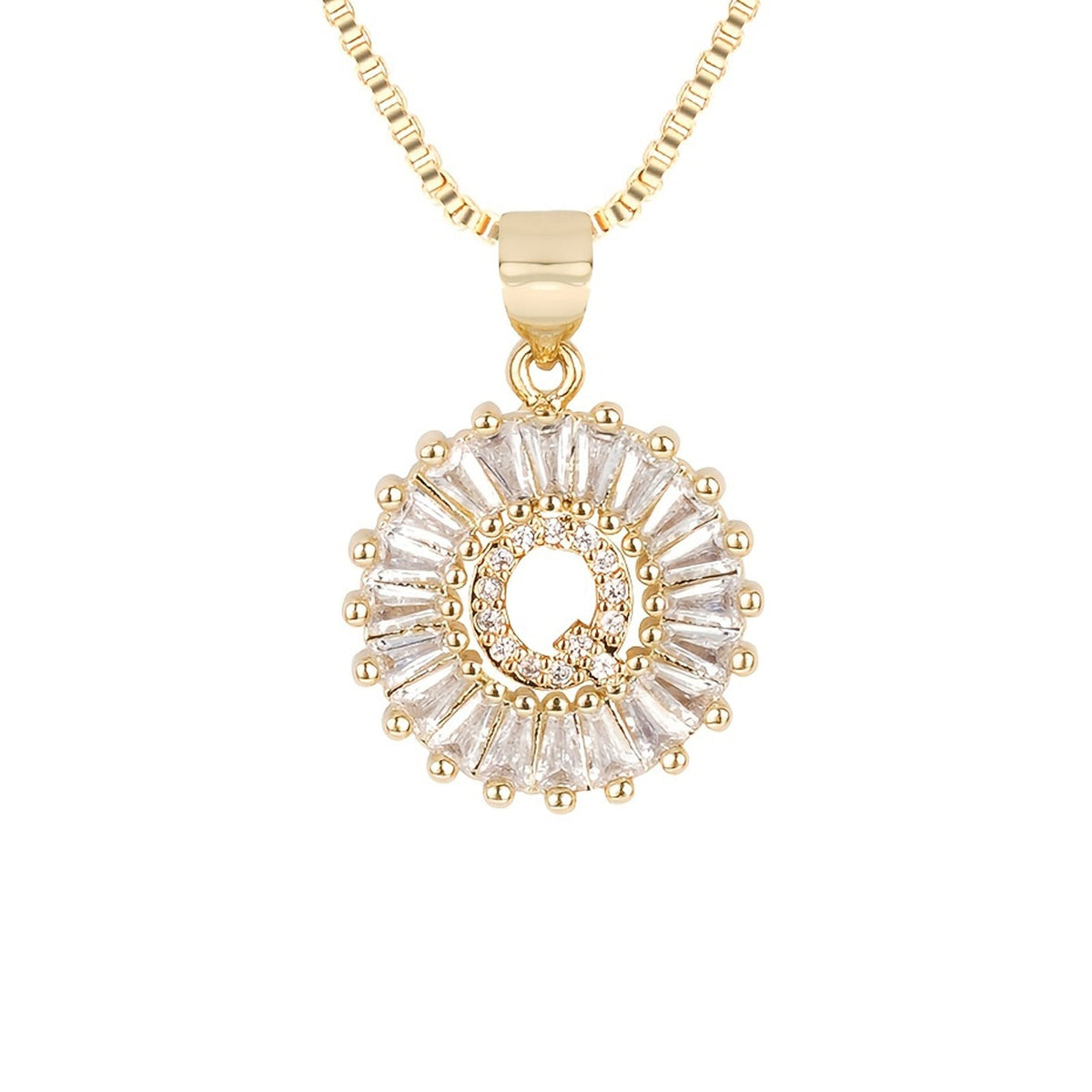 Circle Initial Necklace