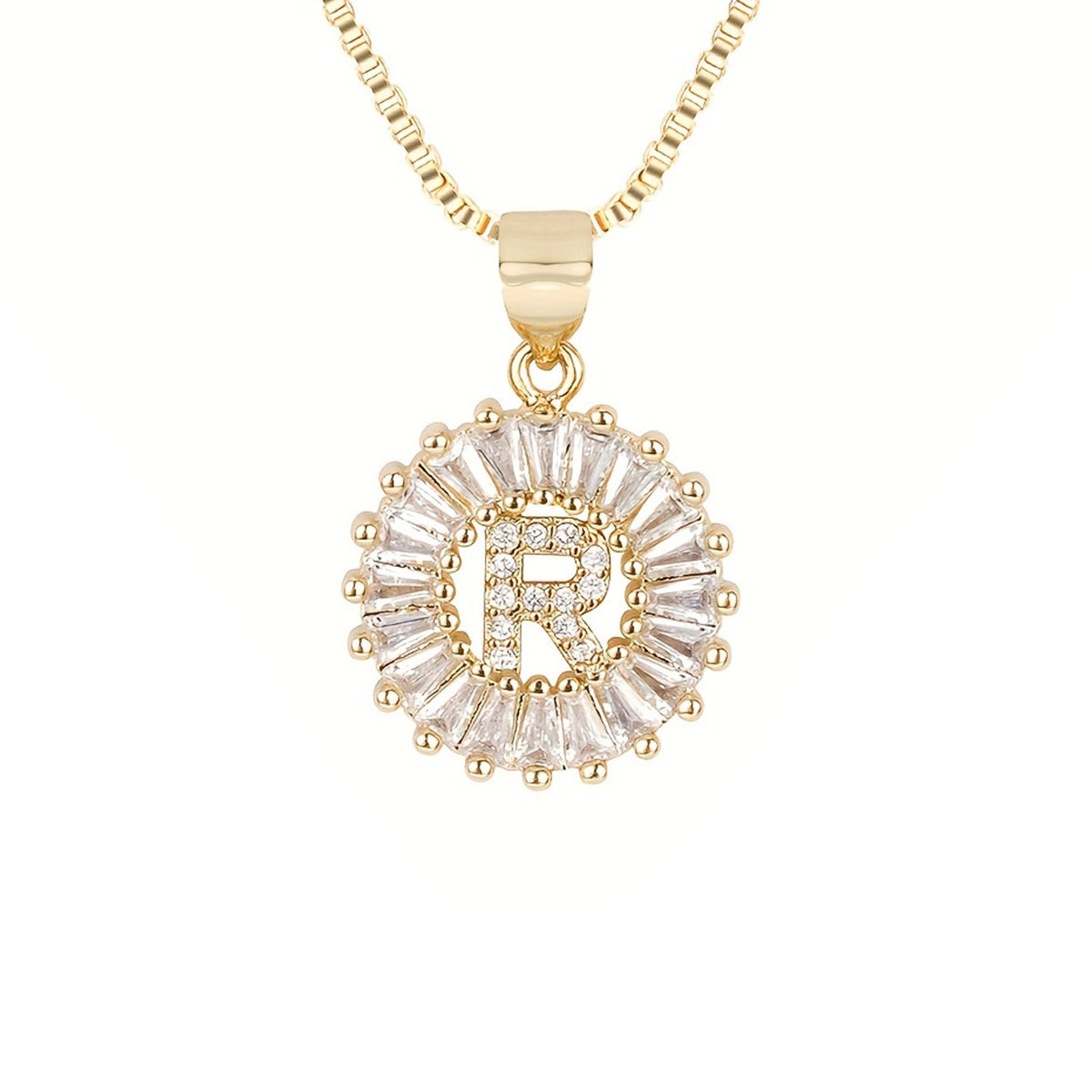 Circle Initial Necklace