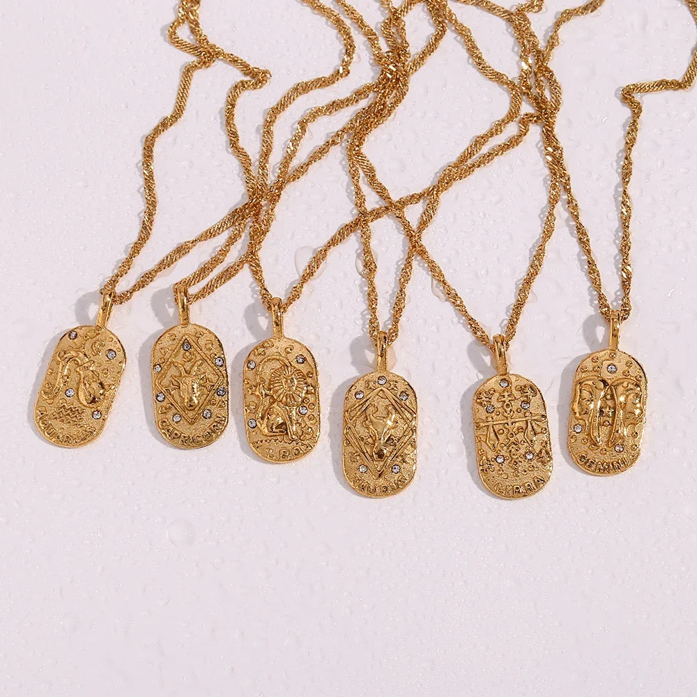 Dainty Zodiac Tarot Inspired Necklace