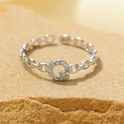Dainty Diamond Letter Initial Ring