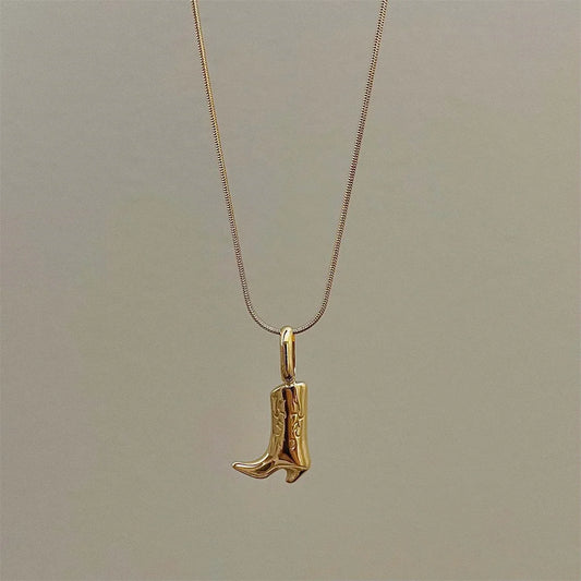Dainty Country Boot Necklace