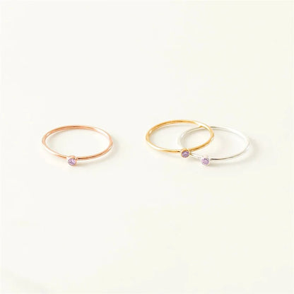 Dainty Birthstone Ring