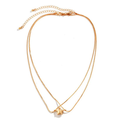Dainty Magnetic Star Necklace Pair