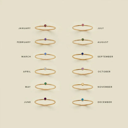 Dainty Birthstone Ring