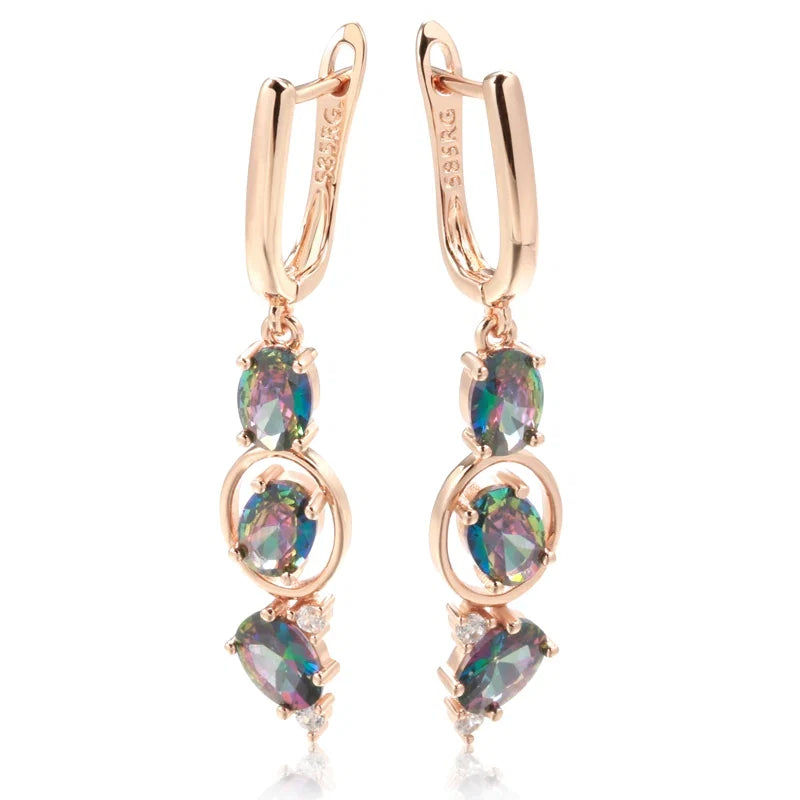Sparkling Dangle Diamonds Earrings